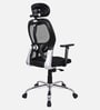 Akira High Back Ergonomic Chair with Adjustable Lumbar Support in Black Colour