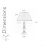Akira Hand Crafted Solid Wood Walnut Finish Table Lamp With Black Cotton Shade