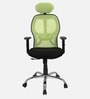 Akira High Back Breathable Mesh Ergonomic Chair with Adjustable Lumbar Support in Green Color