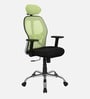 Akira High Back Breathable Mesh Ergonomic Chair with Adjustable Lumbar Support in Green Color