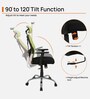 Akira High Back Breathable Mesh Ergonomic Chair with Adjustable Lumbar Support in Green Color