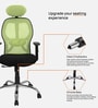 Akira High Back Breathable Mesh Ergonomic Chair with Adjustable Lumbar Support in Green Color