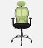 Akira High Back Breathable Mesh Ergonomic Chair with Adjustable Lumbar Support in Green Color