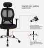 Akira High Back Breathable Mesh Ergonomic Chair with Adjustable Lumbar Support in Grey Color