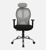 Akira High Back Breathable Mesh Ergonomic Chair with Adjustable Lumbar Support in Grey Color