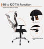 Akira High Back Breathable Mesh Ergonomic Chair with Adjustable Lumbar Support in Grey Color