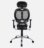 Akira High Back Ergonomic Chair with Adjustable Lumbar Support in Black Colour