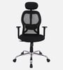 Akira High Back Ergonomic Chair with Adjustable Lumbar Support in Black Colour