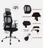 Akira High Back Ergonomic Chair with Adjustable Lumbar Support in Black Colour