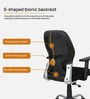 Akira Mid  Back Breathable Mesh Ergonomic Chair with Adjustable Lumbar Support in Black Color