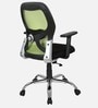 Akira Mid  Back Breathable Mesh Ergonomic Chair with Adjustable Lumbar Support in Green Color