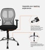 Akira Mid  Back Breathable Mesh Ergonomic Chair with Adjustable Lumbar Support in Grey Color