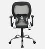 Akira Mid  Back Breathable Mesh Ergonomic Chair with Adjustable Lumbar Support in Grey Color