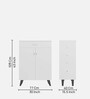 Akiyama Shoe Cabinet In White Finish
