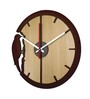 Akl Engineered Wood Brown Wall Clock