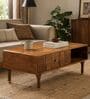 Aks Storage Centre Table In Solid Wood Finish