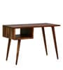 Aksi Sheesham Wood Writing Table In Provincial Teak Finish
