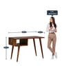 Aksi Sheesham Wood Writing Table In Provincial Teak Finish