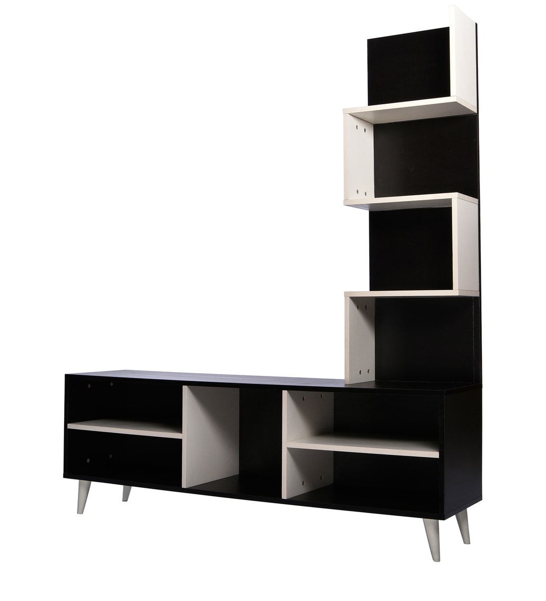 Buy Alaska TV Unit in Black Colour by Home Wud Online TV Units TV Units Furniture