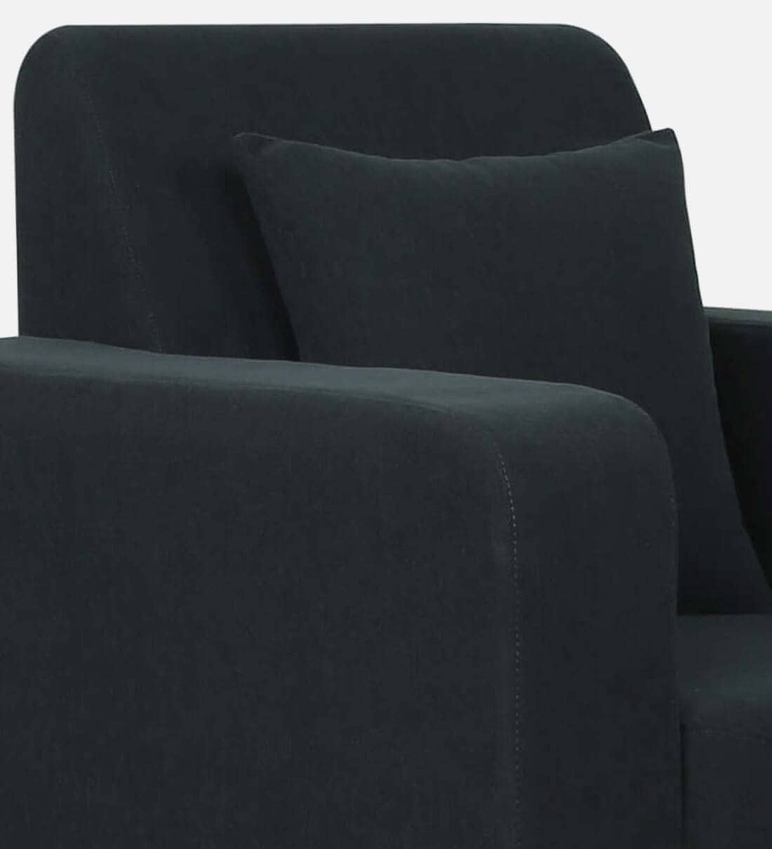Buy Alba Fabric 1 Seater Sofa In Charcoal Grey Colour By Woodsworth