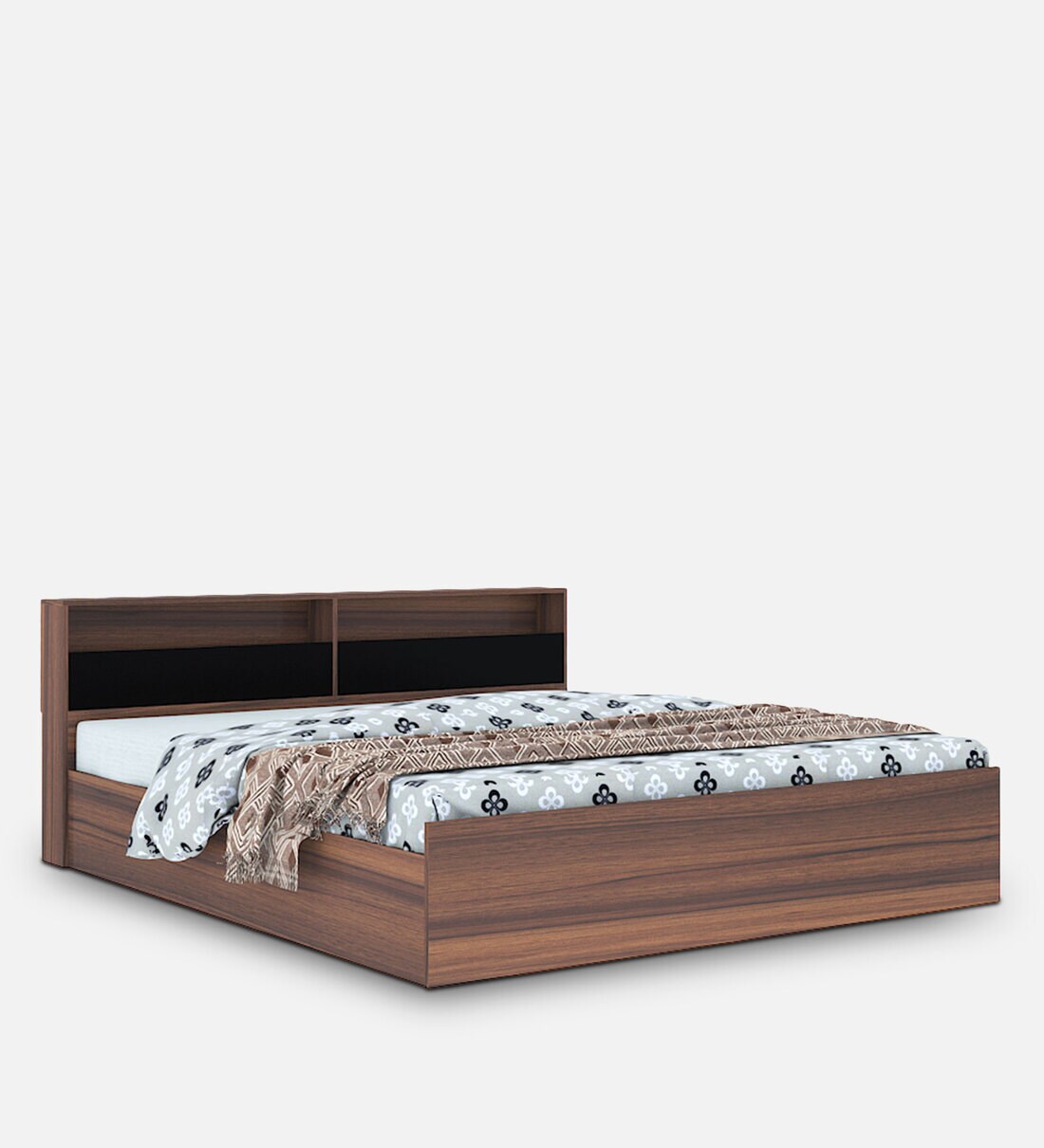 hometown alex engineered wood queen box bed