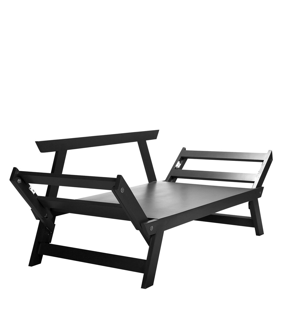 Buy Alexa Double Futon Sofa Cum Bed in Red Four Leaf Colour by ARRA