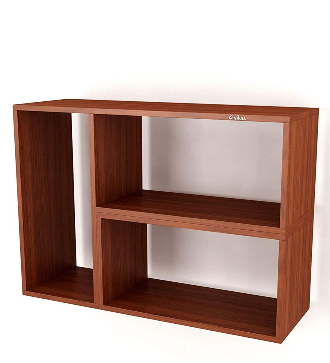 Buy Alfric TV Shelf For TV Upto 40\ in Walnut Finish by Anikaa Online TV Shelves