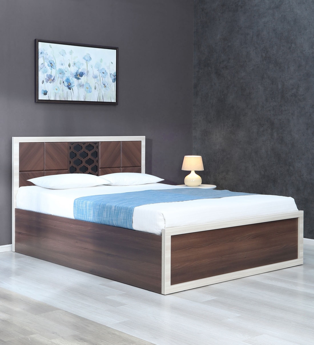 Pepperfry queen size bed deals with hydraulic storage