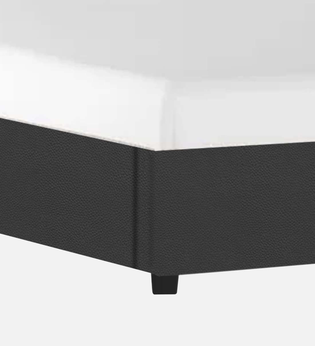 Buy Alisha Leatherette Upholstered Queen Size Bed in Concrete Grey