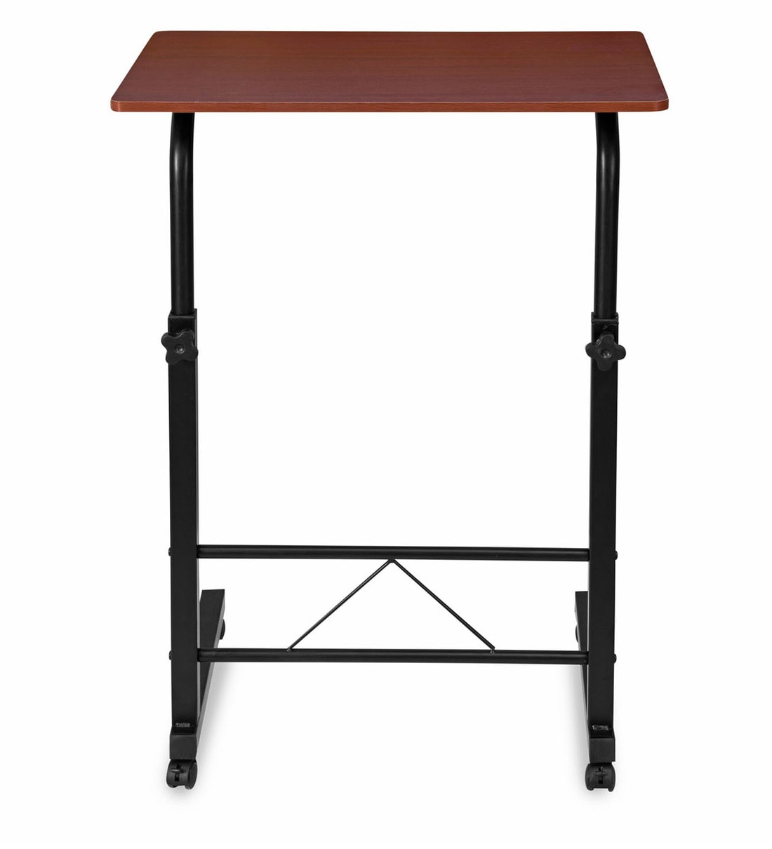 Buy Allay Height Adjustable Portable Table in Teak Colour by Nilkamal Online Portable Tables