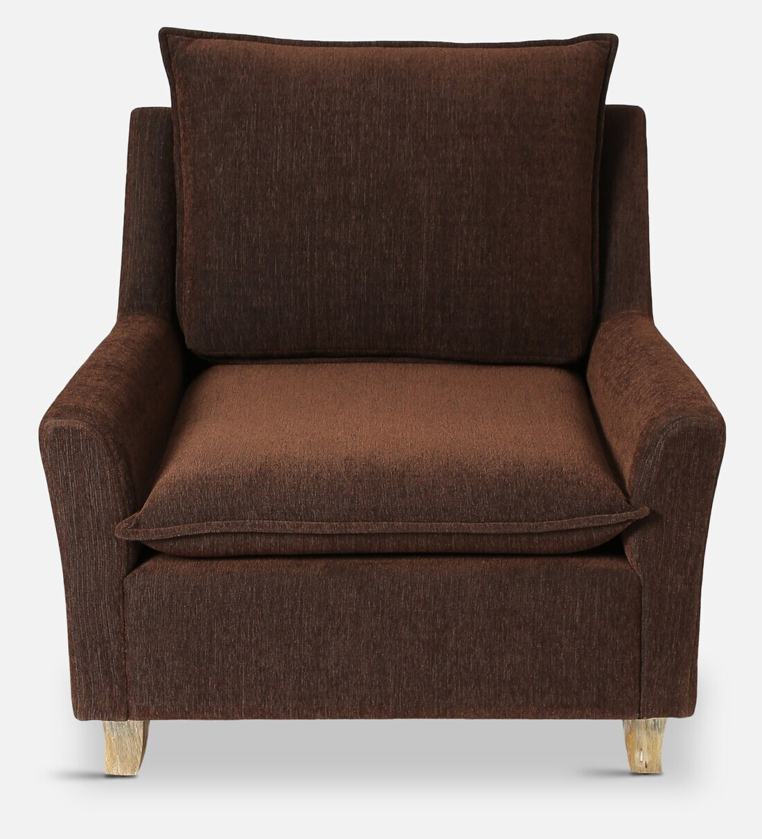 Buy Alma Lounge Chair in Chestnut Brown Colour by CasaCraft Online