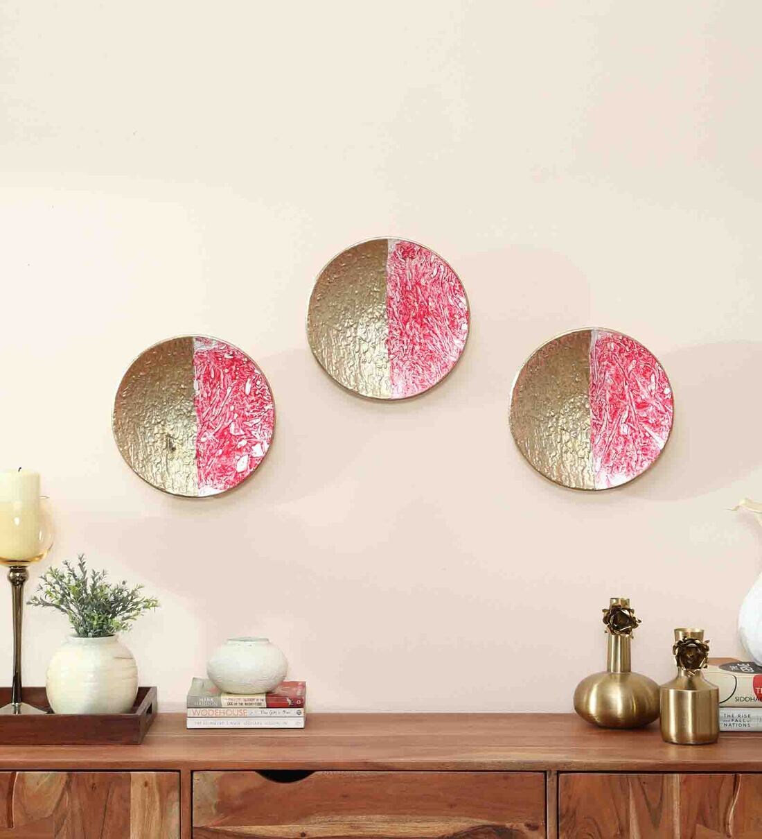 Buy Aluminium Abstract Wall Art In Pink at 40 OFF by Cocovey Inspire
