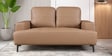 Alabaster Leatherette 2 Seater Sofa In Brown Colour