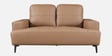 Alabaster Leatherette 2 Seater Sofa In Brown Colour