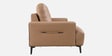 Alabaster Leatherette 2 Seater Sofa In Brown Colour