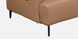 Alabaster Leatherette 3 Seater Sofa In Brown Colour