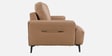 Alabaster Leatherette 3 Seater Sofa In Brown Colour