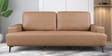 Alabaster Leatherette 3 Seater Sofa In Brown Colour