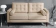 Alaine Fabric 2 Seater Sofa In Beige Colour