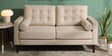 Alaine Fabric 2 Seater Sofa In Beige Colour