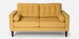 Alaine Fabric 2 Seater Sofa In Camel Yellow Colour