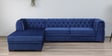 Arlo Velvet RHS Sectional Sofa (3 + Lounger) In Royal Blue Colour