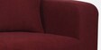 Alba Fabric 2 Seater Sofa In Garnet Red Colour