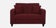 Alba Fabric 2 Seater Sofa In Garnet Red Colour