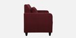 Alba Fabric 2 Seater Sofa In Garnet Red Colour