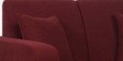 Alba Fabric 2 Seater Sofa In Garnet Red Colour