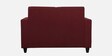 Alba Fabric 2 Seater Sofa In Garnet Red Colour