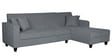 Alba Fabric LHS Sectional Sofa (3 + Lounger) in Ash Grey Colour