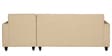 Alba Fabric LHS Sectional Sofa (3 + Lounger) in Beige Colour