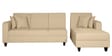 Alba Fabric LHS Sectional Sofa (3 + Lounger) in Beige Colour
